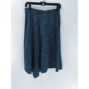 Women's Banana Republic Factory Print Asymmetrical Midi Cool Combo Skirt Size 0